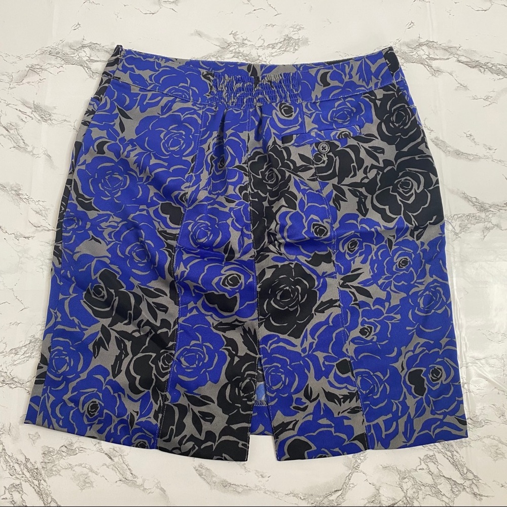 Banana Republic Royal Blue Floral Skirt - Picture 5 of 5